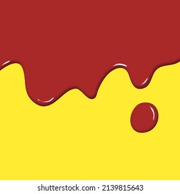 Acrylic paint red abstract background 