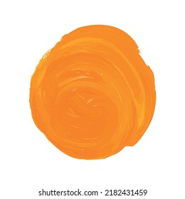 Acrylic paint stain. Colorful brush strokes.
