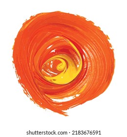 Acrylic paint stain. Colorful brush strokes.
