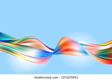 
Acrylic paint texture. Wave flow. Abstract background