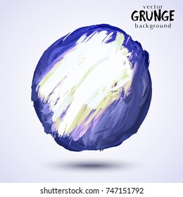 Acrylic paint vector texture. Painted grunge background.  Colorful trendy design element. 