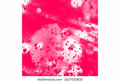 Acrílico rosa Splatter Arte isolada no branco