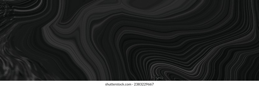 Diseño de superficies abstractas de mármol líquido de color negro y gradiente acrílico. Cubierta o curva de pintura de aceite creativa para el diseño vectorial abstracto de textura de mármol.