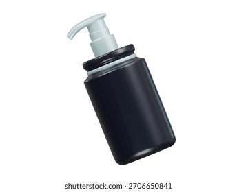 acrylic pump bottle icon 3d illustration render