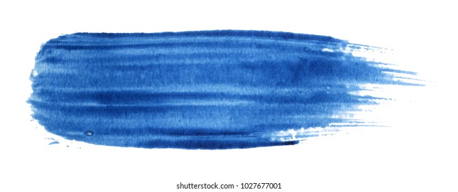 Acrylic watercolor brush stroke. Vector texture background