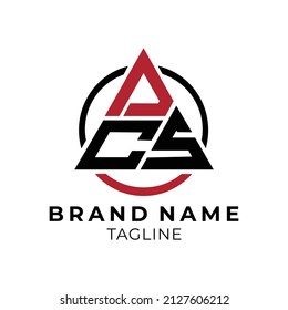 ACS Letter Logo Design vector Template For a Company or Business