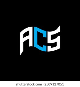 ACS diseño de logotipo, ACS simple y moderno logotipo. Diseño de alfabeto lujoso de ACS  
