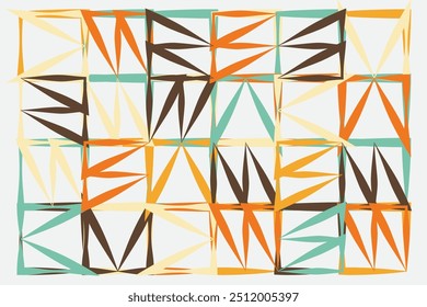 Modelo de vetor de forma de linha em ziguezague de arte abstrata.