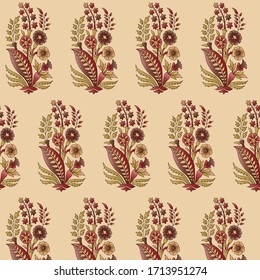 acstract mughal motif bunch  pattern background   design