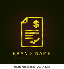Act golden metallic logo