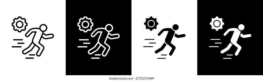 Act Icon Of Line Black And White Style Vector Illustrationn