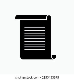 Akt Icon. Regeln oder Verordnungen. Regulated or Treaty Symbol - Vektor.