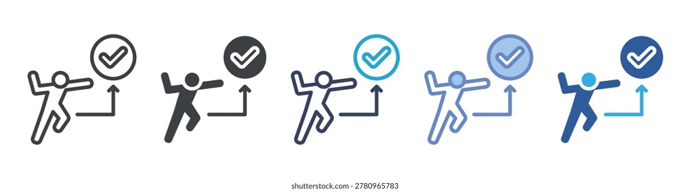 Act icon set multiple style collection