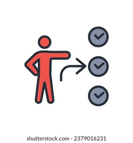 act icon. vector.Editable stroke.linear style sign for use web design,logo.Symbol illustration.