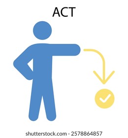 act icon. vector.Editable stroke.linear style sign for use web design,logo.Symbol illustration.