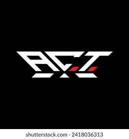 ACT Brief Logo Vektordesign, ACT einfach und modern Logo. ACT luxuriöses Alphabet-Design  