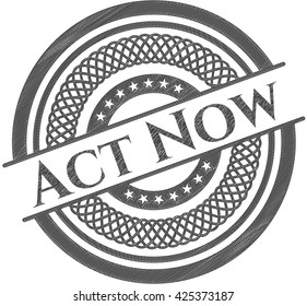 Act Now draw (pencil strokes)