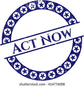 Sello de gruñón de Act Now