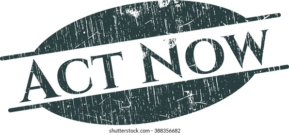 Act Now rubber stamp