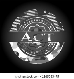Act on grey camo texture