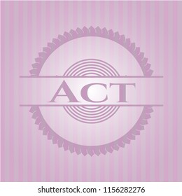 Act pink emblem
