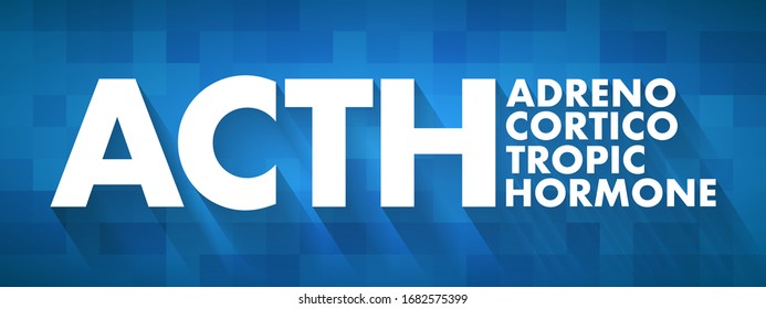 ACTH - Adrenocorticotropic hormone acronym, medical concept background