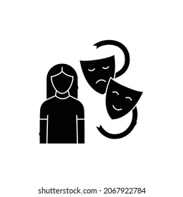 Acting for children сolor line icon. Children learning. Pictogram for web page, mobile app, promo. UI UX GUI design element. Editable stroke.