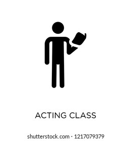 Acting class icon. Acting class symbol design from People collection. Simple element vector illustration on white background.