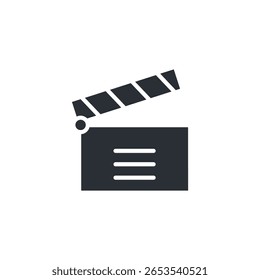 Actuando icono de colección. Estilo de diseño con fondo