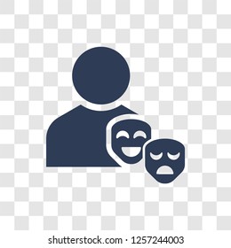 Acting icon. Trendy Acting logo concept on transparent background from Activity and Hobbies collection