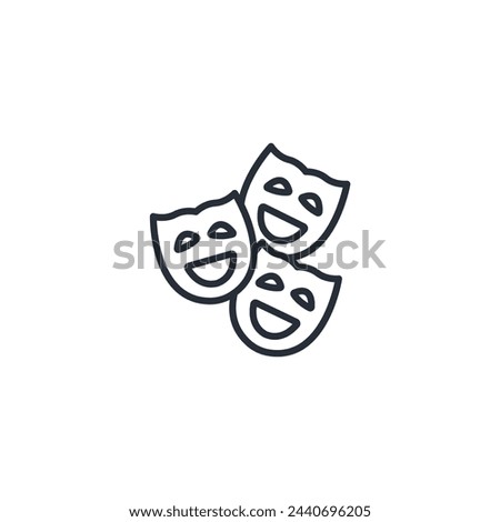acting icon. vector.Editable stroke.linear style sign for use web design,logo.Symbol illustration.
