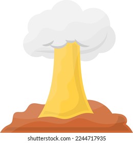 Actinides in the environment concept vector color icon design, Environmental pollution symbol, Chemical Biological contamination sign, Pollutants stock illustration