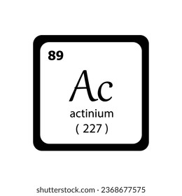actinium icon vector ilustation design 