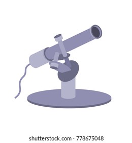 Actinometer measuring instrument for measuring the intensity of electromagnetic radiation. Vector flat graphics.