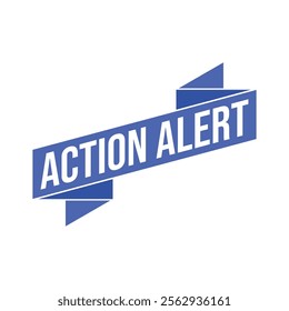 Action Alert Rubber Stamp Vector Template