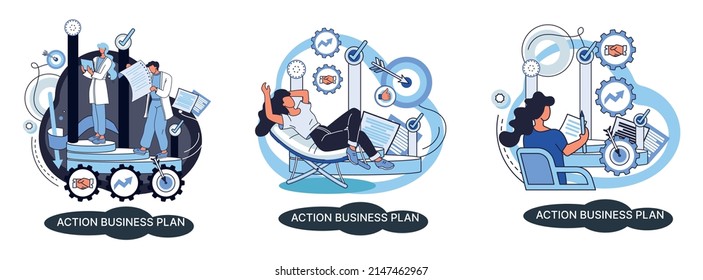 Aktionsplan für Unternehmen, Entwicklungsstrategien, Vorhersage von Marktrisiken. Erfolgsgeheimnis, ideenorientiertes Geschäft erreichen Zielmetapher, Studie Produktion und Vertrieb Markt. Strategische Bio-Planung
