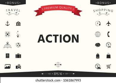 Action button symbol