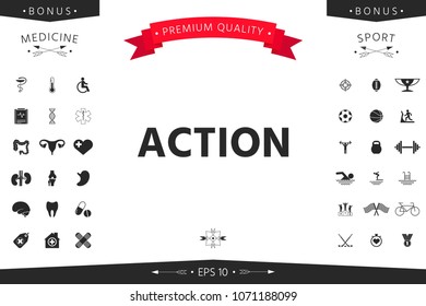 Action button symbol