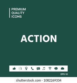 Action button symbol
