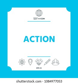 Action button symbol