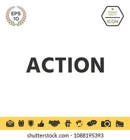 Action button symbol