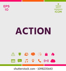 Action button symbol