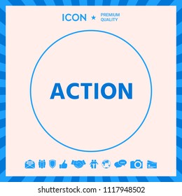 Action button symbol