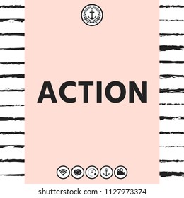 Action button symbol