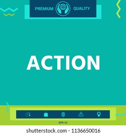 Action button symbol