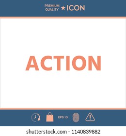 Action button symbol