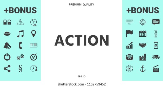 Action button symbol