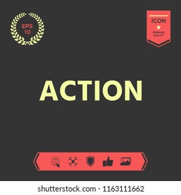 Action button symbol