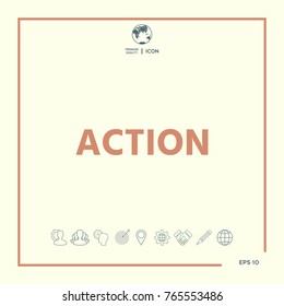 Action button symbol