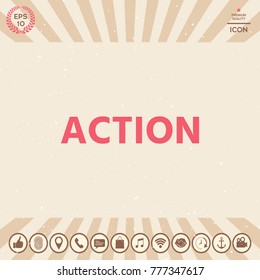 Action button symbol